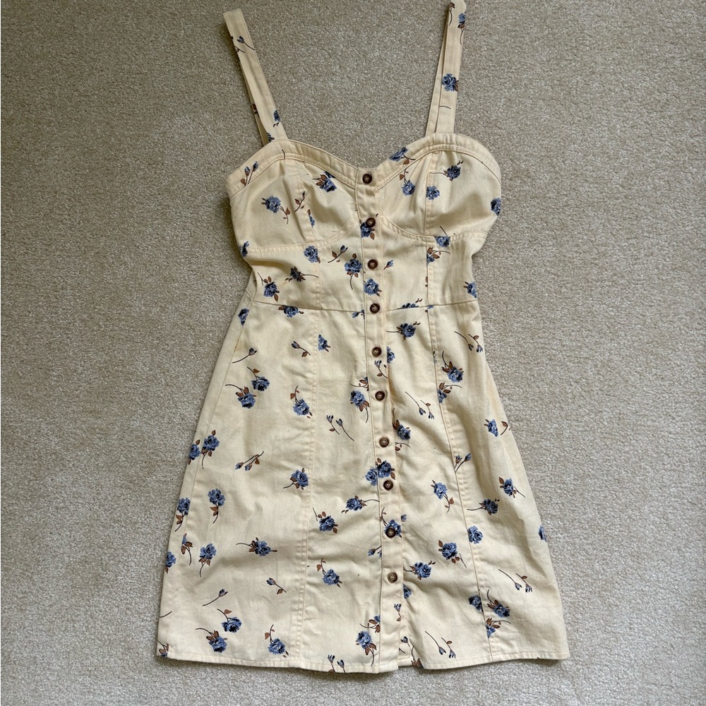 ASOS Cream Floral Mini Dress